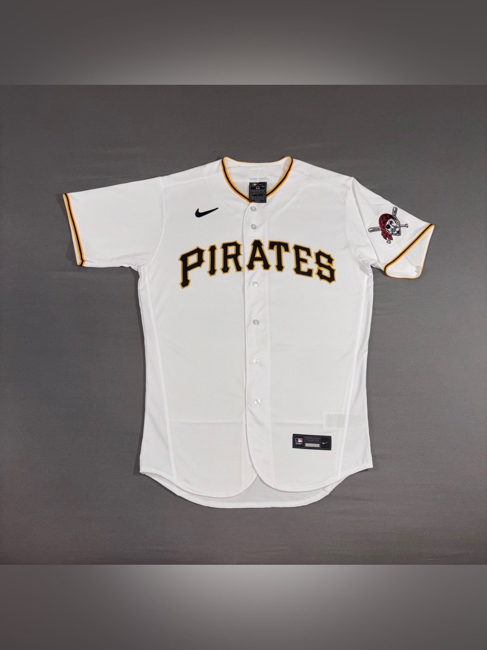 Men’s Nike Pittsburg Pirates Authentic Collection MLB Jersey White Size LARGE